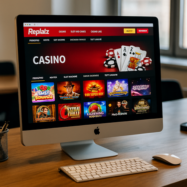 Replatz Casino - Design della piattaforma desktop